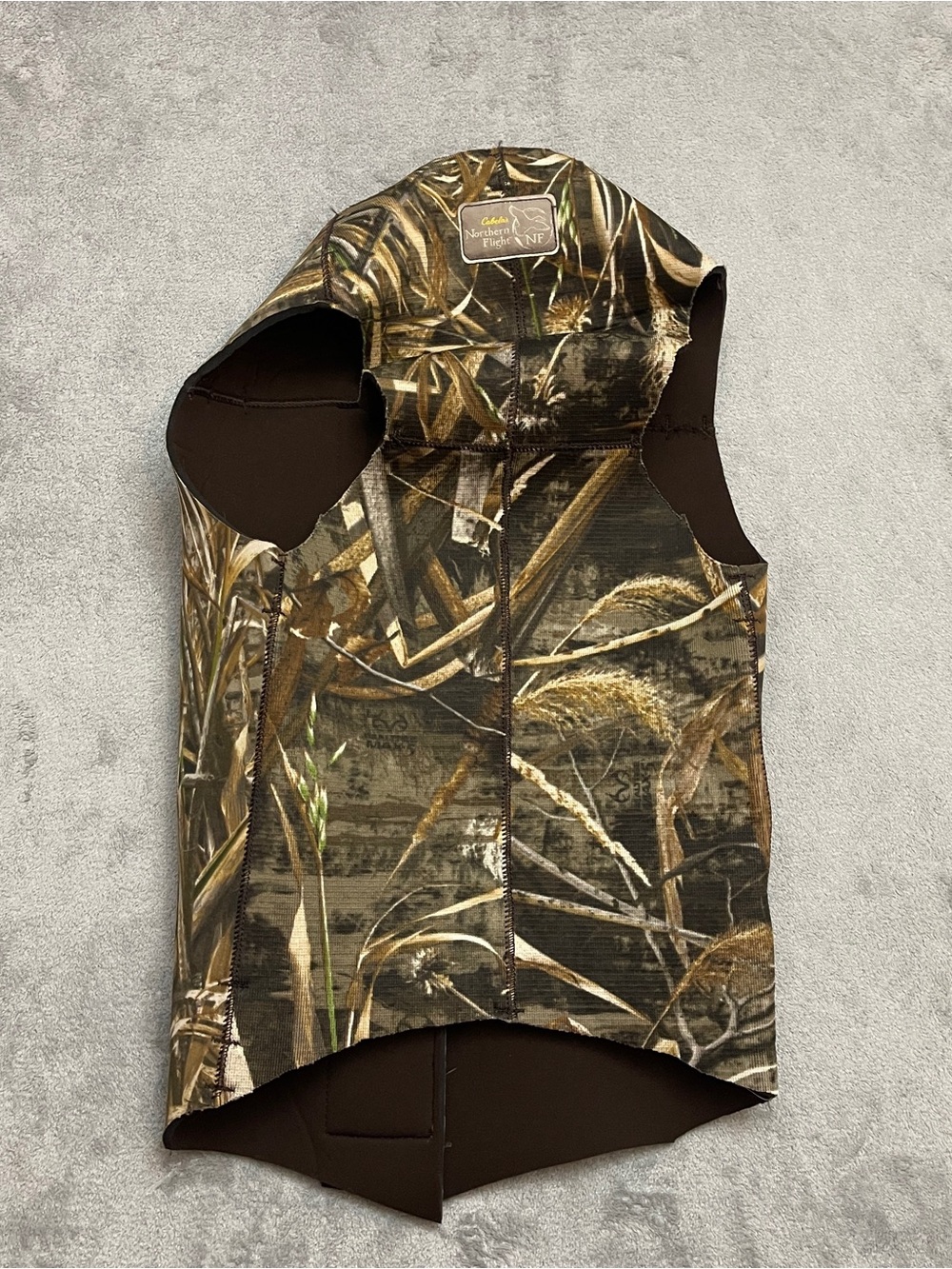 Cabela’s Northern Flight Camouflage Neoprene Dog Vest SIZE 2XL